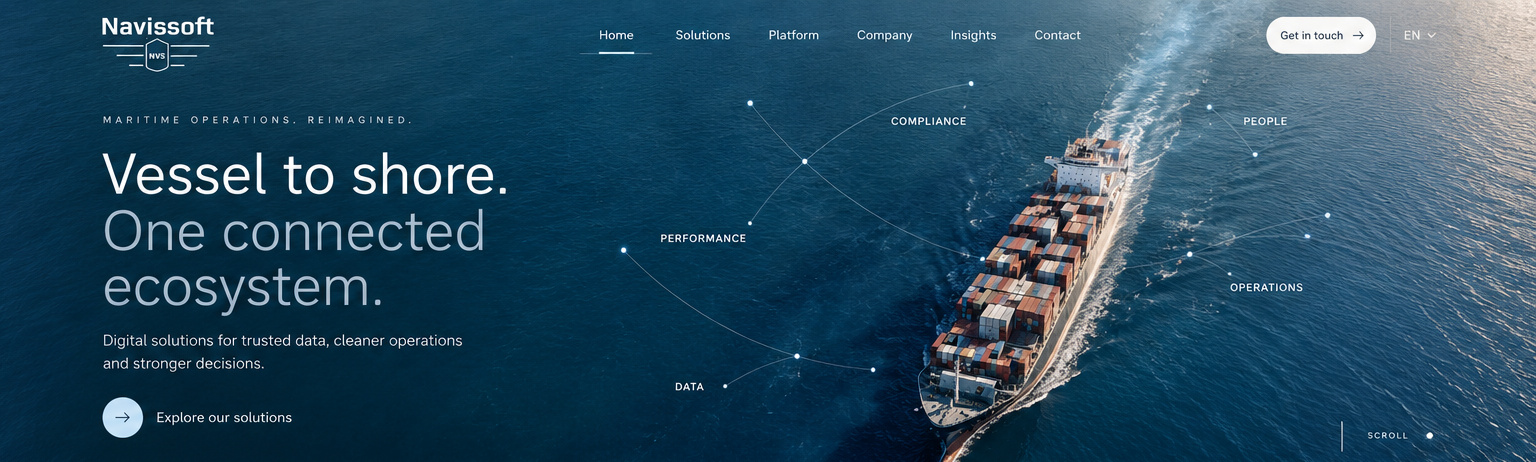Navissoft — Vessel to shore. One connected ecosystem.